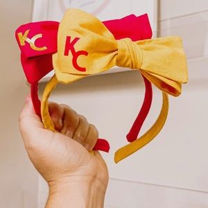 Red KC Bow Headband Only | Kansas City Chiefs